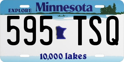 MN license plate 595TSQ