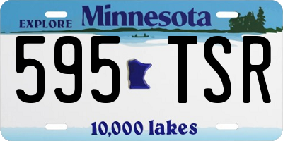 MN license plate 595TSR