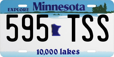 MN license plate 595TSS