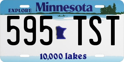 MN license plate 595TST