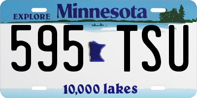 MN license plate 595TSU
