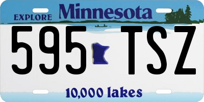 MN license plate 595TSZ