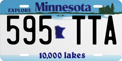 MN license plate 595TTA