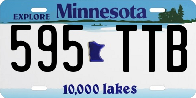 MN license plate 595TTB