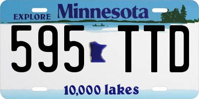 MN license plate 595TTD