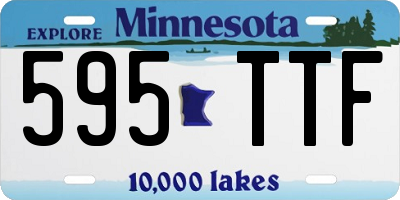 MN license plate 595TTF