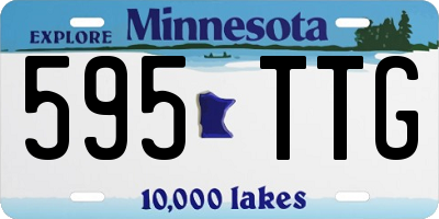 MN license plate 595TTG