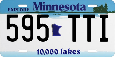 MN license plate 595TTI