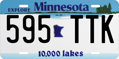 MN license plate 595TTK