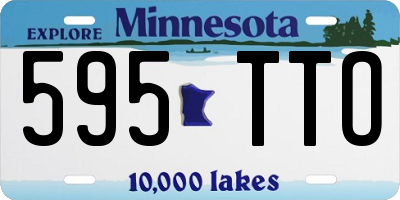 MN license plate 595TTO