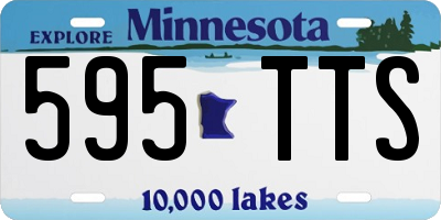 MN license plate 595TTS