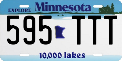 MN license plate 595TTT