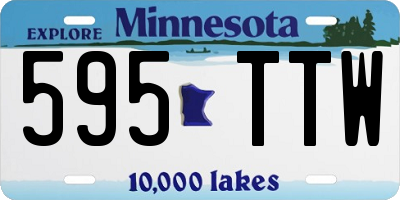 MN license plate 595TTW