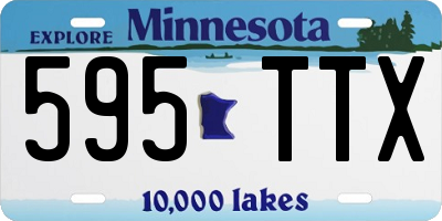 MN license plate 595TTX