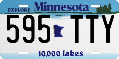 MN license plate 595TTY