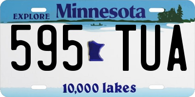 MN license plate 595TUA