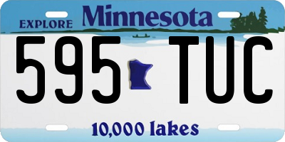 MN license plate 595TUC