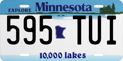 MN license plate 595TUI