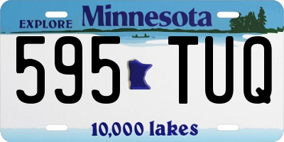 MN license plate 595TUQ