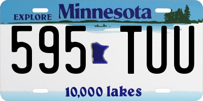 MN license plate 595TUU