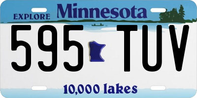 MN license plate 595TUV