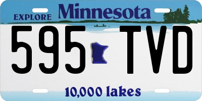 MN license plate 595TVD