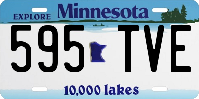 MN license plate 595TVE