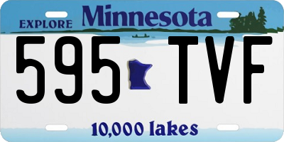 MN license plate 595TVF