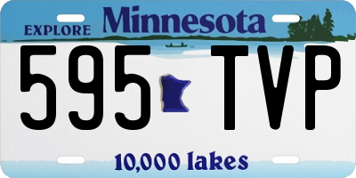 MN license plate 595TVP