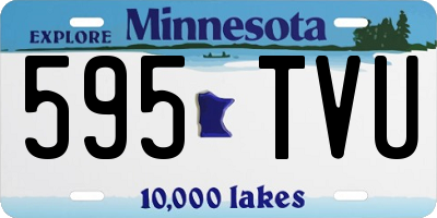 MN license plate 595TVU