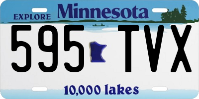 MN license plate 595TVX