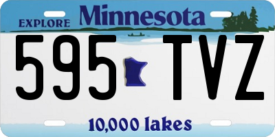 MN license plate 595TVZ