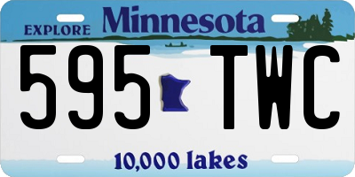 MN license plate 595TWC