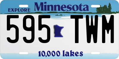 MN license plate 595TWM