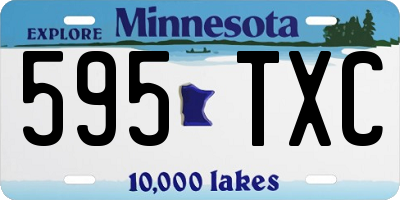 MN license plate 595TXC