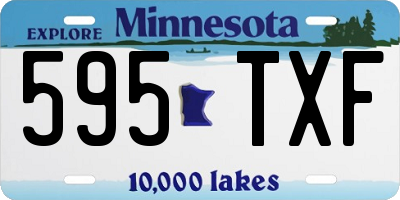 MN license plate 595TXF