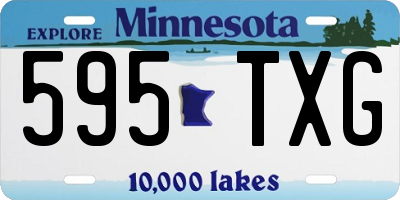 MN license plate 595TXG