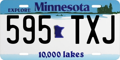 MN license plate 595TXJ