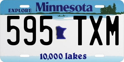 MN license plate 595TXM