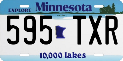 MN license plate 595TXR