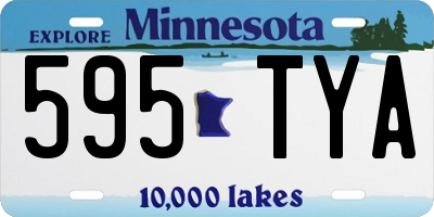 MN license plate 595TYA