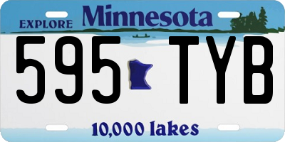 MN license plate 595TYB
