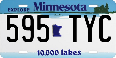 MN license plate 595TYC