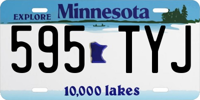 MN license plate 595TYJ