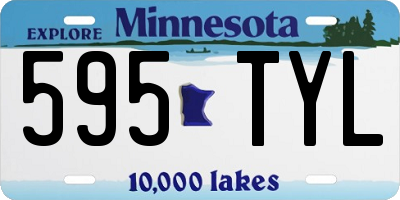 MN license plate 595TYL