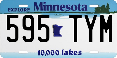 MN license plate 595TYM