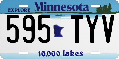 MN license plate 595TYV