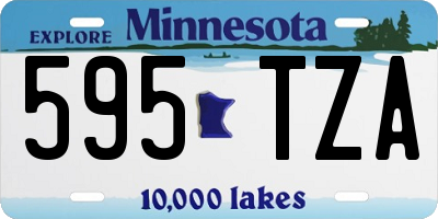 MN license plate 595TZA