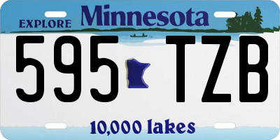MN license plate 595TZB