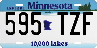 MN license plate 595TZF
